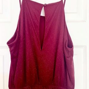 Sweet Storm Red Sparkle Romper